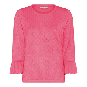 MICHA Pink Fancy Knit Jumper