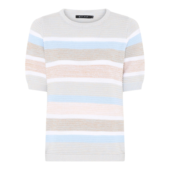 MICHA Blue Sand Summer Melange Knit