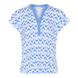MICHA Blue Wave V-Neck Tee