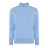 MICHA Dusty Blue Pearl Detail Jumper