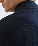 Wrangler Quarter Zip Knit Navy 112387646