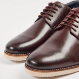 Pod Hampton Chestnut Leather Derby Shoe