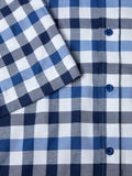 DRIFTER Blue Big Check Short Sleeve Shirt