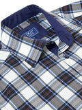 DRIFTER Dark Blue Check Long Sleeve Shirt