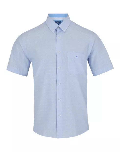 DRIFTER Sky Blue Short Sleeve Casual Shirt 14679SS/22