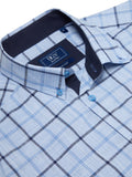 DRIFTER Blue Check Short Sleeve Shirt