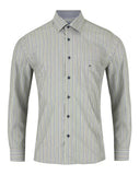 DRIFTER Green Stripe Long Sleeve Shirt