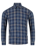 DRIFTER Dark Blue Check Long Sleeve Shirt