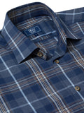 DRIFTER Dark Blue Check Long Sleeve Shirt