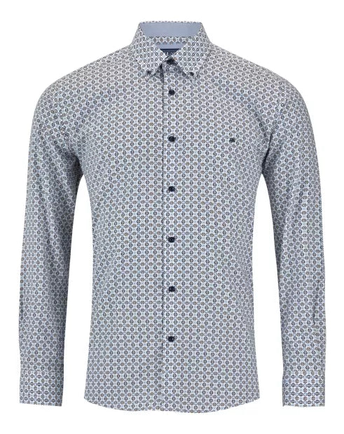 DRIFTER Blue Graphic Print Long Sleeve Shirt