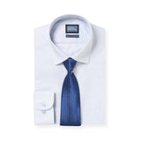 Daniel Grahame Navy and White Regular Long Sleeve Formal Shirt 15057_18 ( tie not included )
