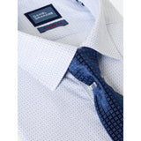 Daniel Grahame Navy and White Regular Long Sleeve Formal Shirt 15057_18 ( tie not included )