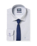 Daniel Grahame Navy and White Regular Long Sleeve Formal Shirt 15072T-12
