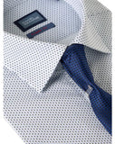 Daniel Grahame Navy and White Regular Long Sleeve Formal Shirt 15072T-12