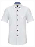 DRIFTER White Geneva Short Sleeve Casual Shirt 15178SS/01