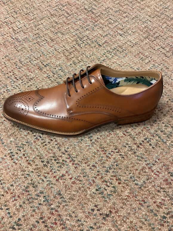 PAOLO VANDINI Niven Tan Leather Shoe