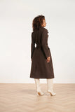 SMASHED LEMON Long Brown Coat