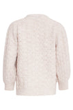 SMASHED LEMON Sand Structured Knitted Jumper