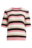 SMASHED LEMON Pink & Sand Colourblock Summer Knit