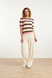 SMASHED LEMON Pink & Sand Colourblock Summer Knit