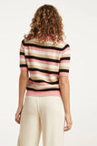 SMASHED LEMON Pink & Sand Colourblock Summer Knit