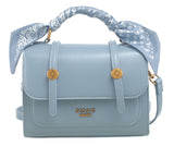 BESSIE LONDON Blue Box Cross Body Bag