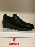 Comfort Black Patent/Micro Shoe