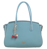 BESSIE LONDON Blue Cherry Charm Satchel
