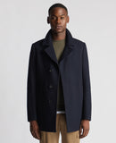 REMUS UOMO Lochlan Navy Tailored Coat