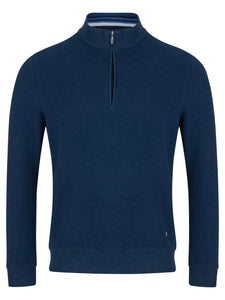 DRIFTER Dark Blue Half Zip Sweatshirt