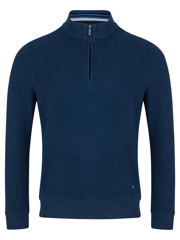 DRIFTER Dark Blue Half Zip Sweatshirt