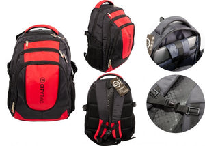 CITYBAG Red & Black Backpack