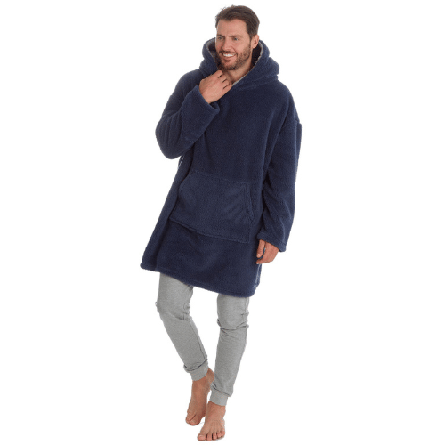 Navy Fleece Oversized Snuggle Hoodie