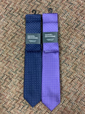 Daniel Grahame Purple/ Navy Tie And Pocket Set