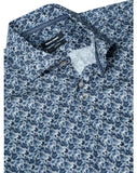 Remus Uomo Blue Seville Long Sleeve Semi-Formal Shirt