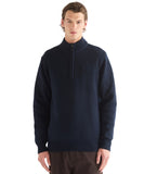 Wrangler Quarter Zip Knit Navy 112387646