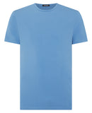 REMUS UOMO Sky Blue Short Sleeve Casual Top 53121A/235