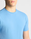 REMUS UOMO Sky Blue Short Sleeve Casual Top 53121A/235