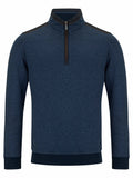 DRIFTER Airforce Blue Casual 1/4 Zip Sweater