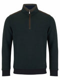 DRIFTER Dark Green Casual 1/4 Zip Sweater
