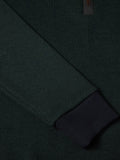DRIFTER Dark Green Casual 1/4 Zip Sweater