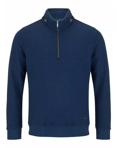 DRIFTER Airfoirce Blue Casual 1/4 Zip Sweater