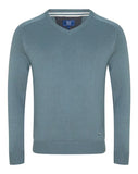 DG's Drifter Blue Long Sleeve V-Neck Sweater 55599_257