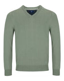 DRIFTER Mint Green Long Sleeve V-Neck Sweater