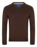 DG's Drifter Dark Brown Long Sleeve V-Neck Sweater 3_55599_48