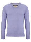 DRIFTER Lilac Long Sleeve V-Neck Sweater