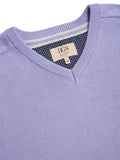 DRIFTER Lilac Long Sleeve V-Neck Sweater