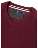 DG's Drifter Dark Purple Long Sleeve V-Neck Sweater 55599_765