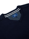 DRIFTER Dark Navy Long Sleeve V-Neck Sweater