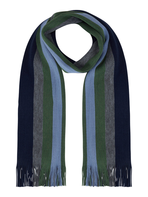 DANIEL GRAHAME Green Stripe Scarf